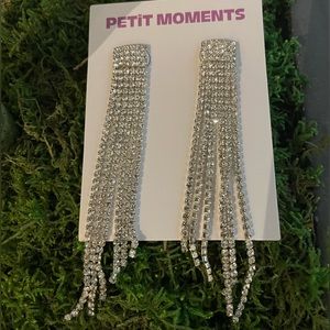 NWT Petite moments Silver drop Earrings